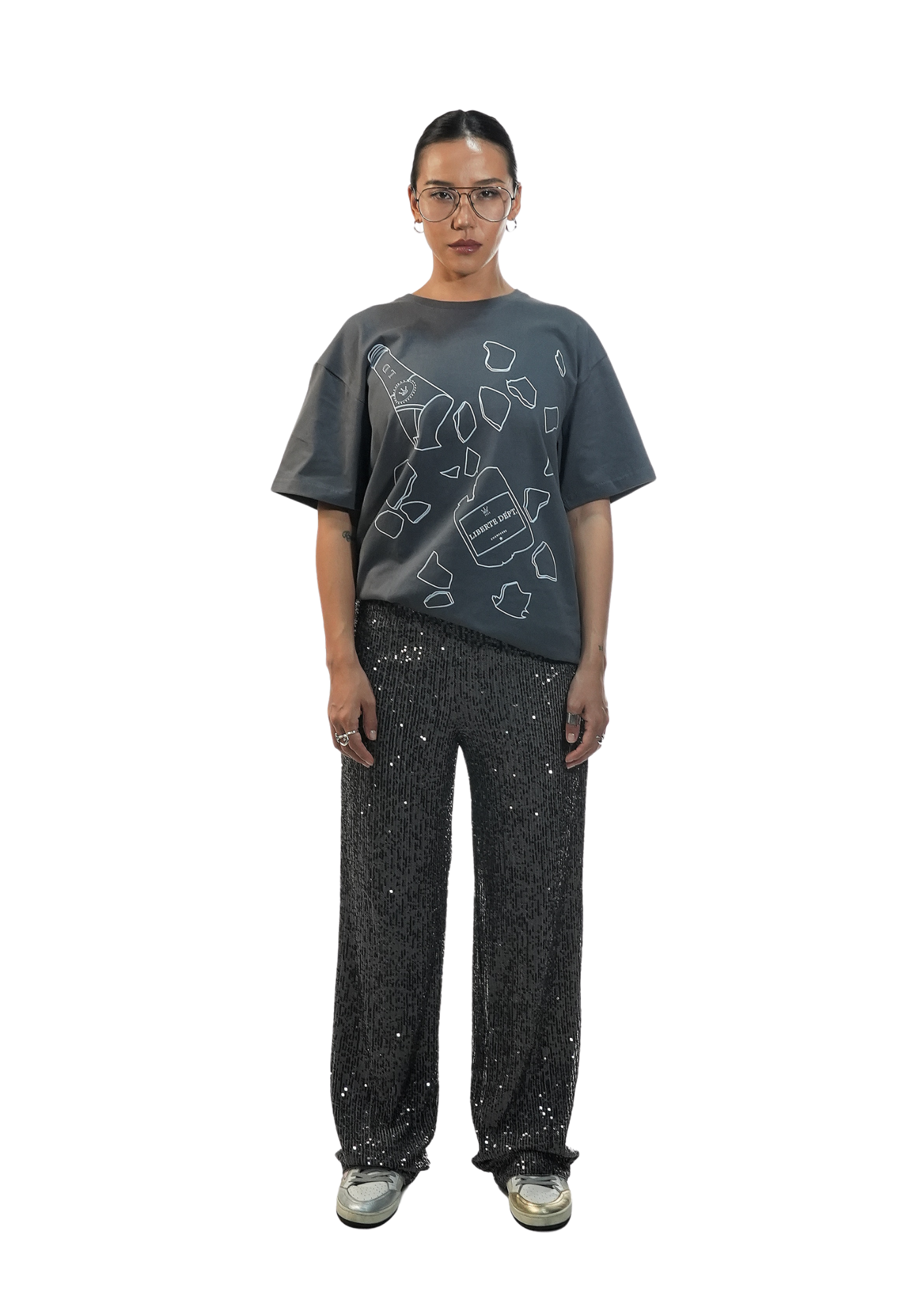 Champagne Crystals Graphic T-Shirt (UNISEX)