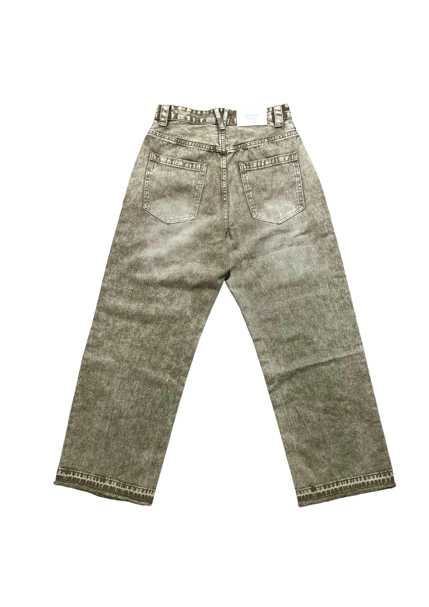 LD Brown Washed Denim Pants (UNISEX)