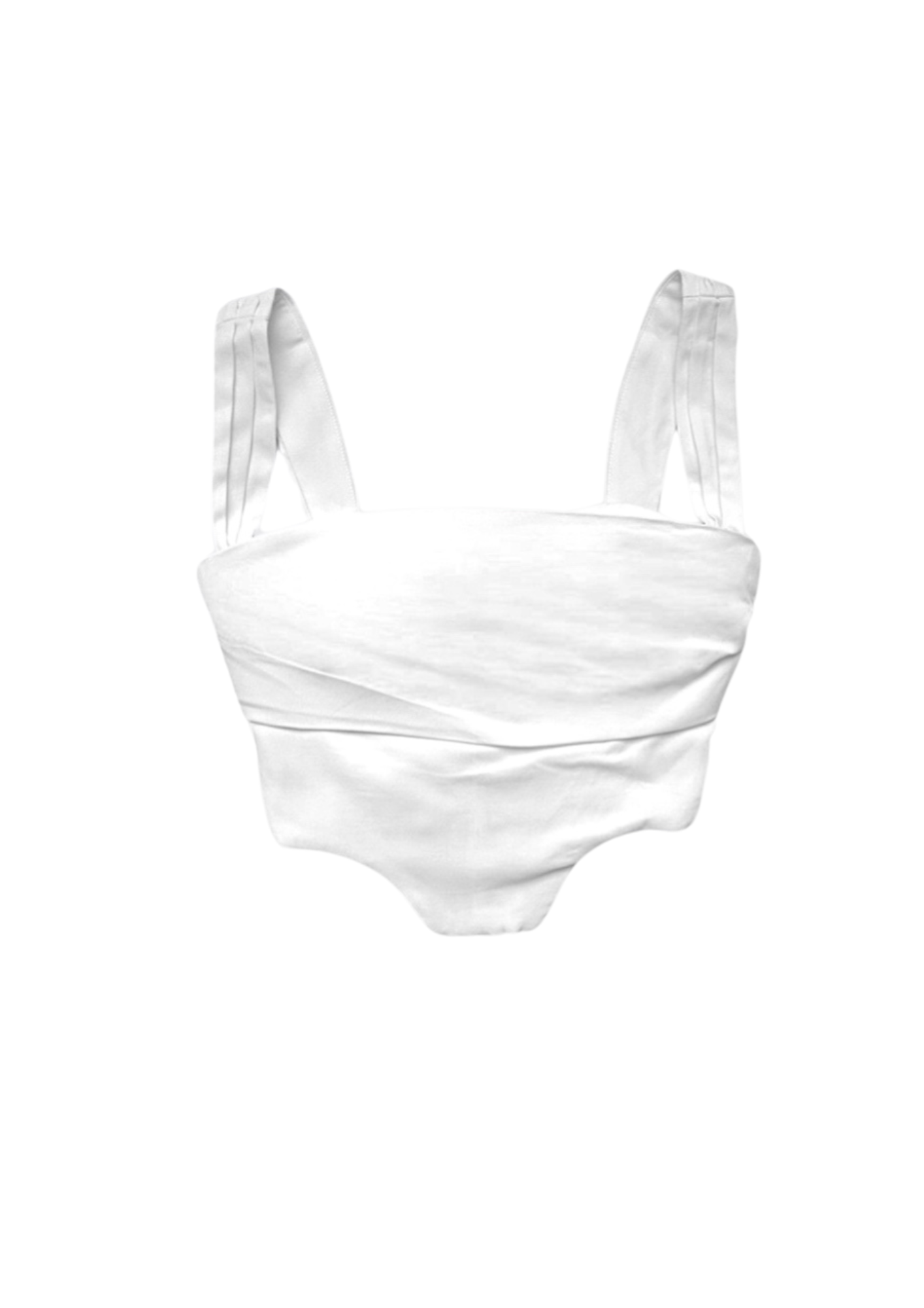 Fitted White Corset Top