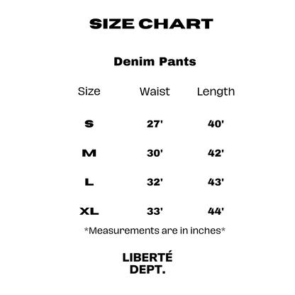 LD Brown Washed Denim Pants (UNISEX)