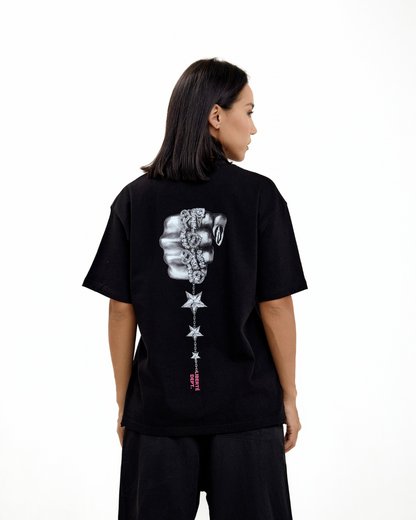 Crystal Fist Oversized T-Shirt