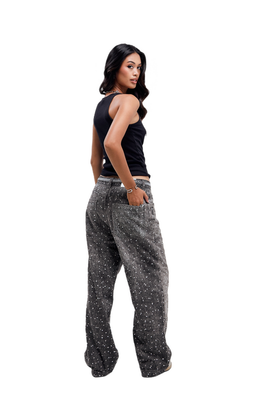 Crystal Denim Pants