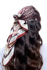 Maroon Scales Scarf