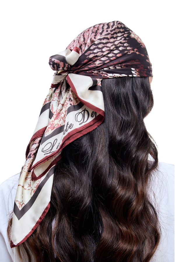 Maroon Scales Scarf